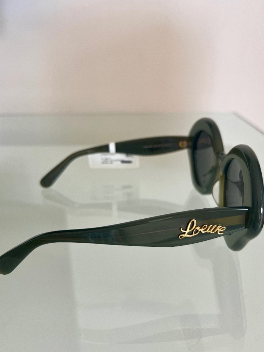 LOEWE 40125U Curvy Green Sunglasses